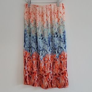 H&M plisse midi skirt